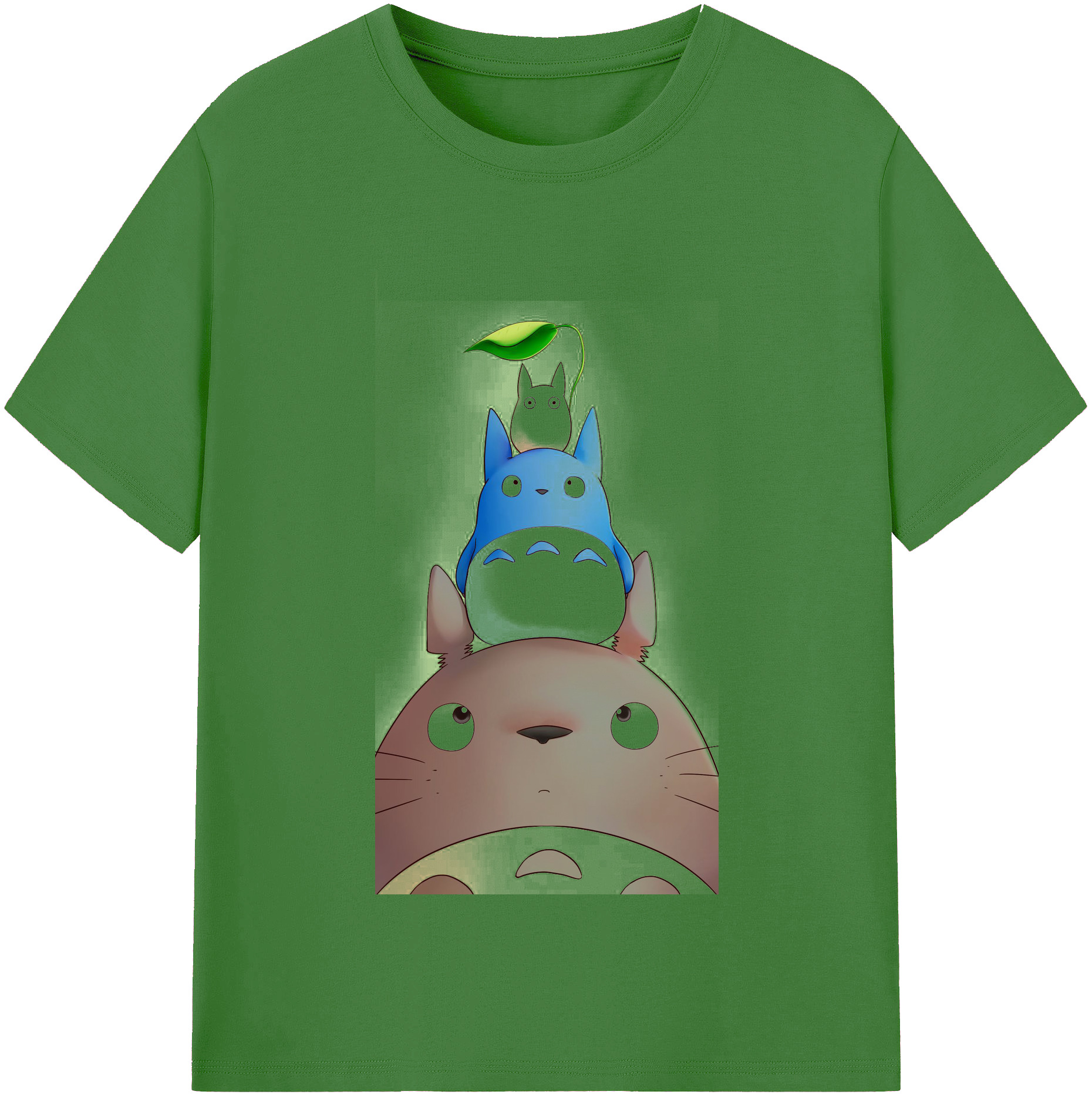 （画像用） となりのトトロ 草壁メイ 草壁サツキ My Neighbor Totoro Satsuki Kusakabe Mei Kusakabe レディースカジュアルプリントTシャツ（綿100％）